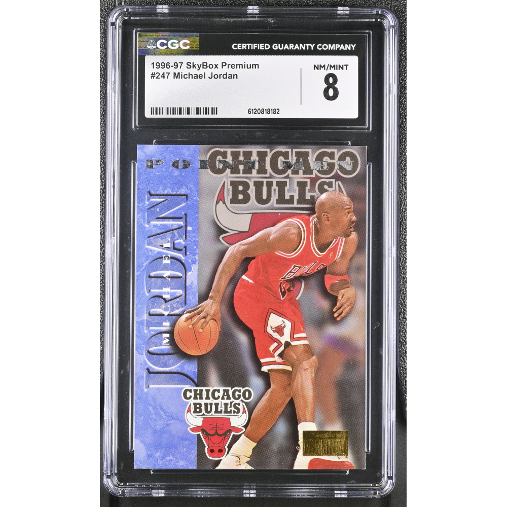 Michael Jordan 1996-97 SkyBox Premium #247 (CGC 8) at PristineAuction.com