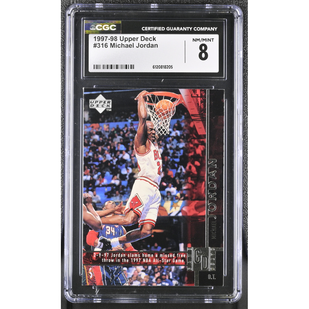 Michael Jordan 1997-98 Upper Deck #316 (CGC 8) at PristineAuction.com