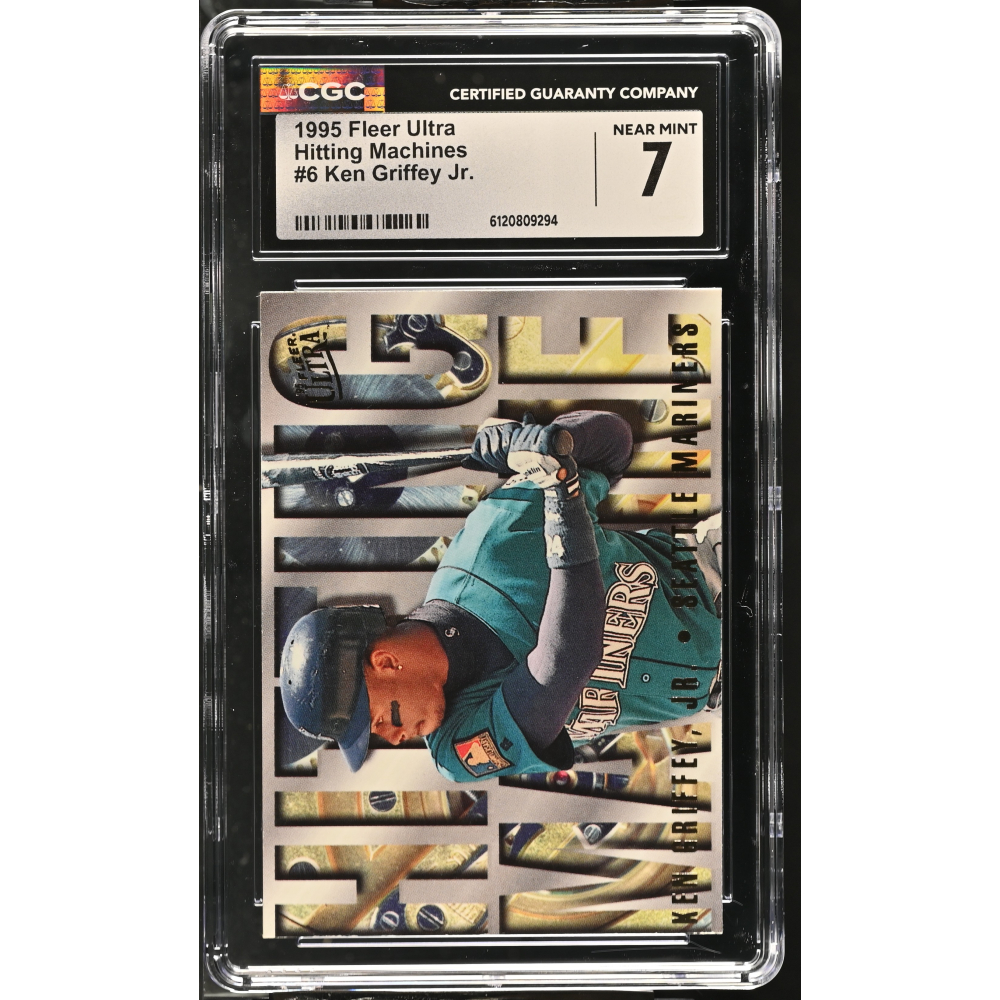 Ken Griffey Jr. 1995 Fleer Ultra Hitting Machines #6 (CGC 7) at PristineAuction.com