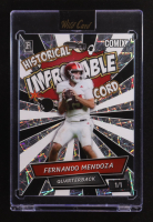 Fernando Mendoza 2025 Wild Card Comix Improbable Lazer #FM05 #1/1 RC at PristineAuction.com
