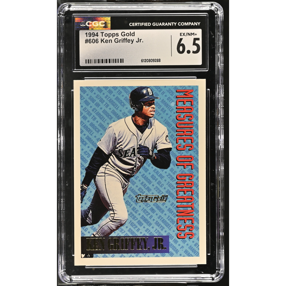 Ken Griffey Jr. 1994 Topps Gold #606 (CGC 6.5) at PristineAuction.com