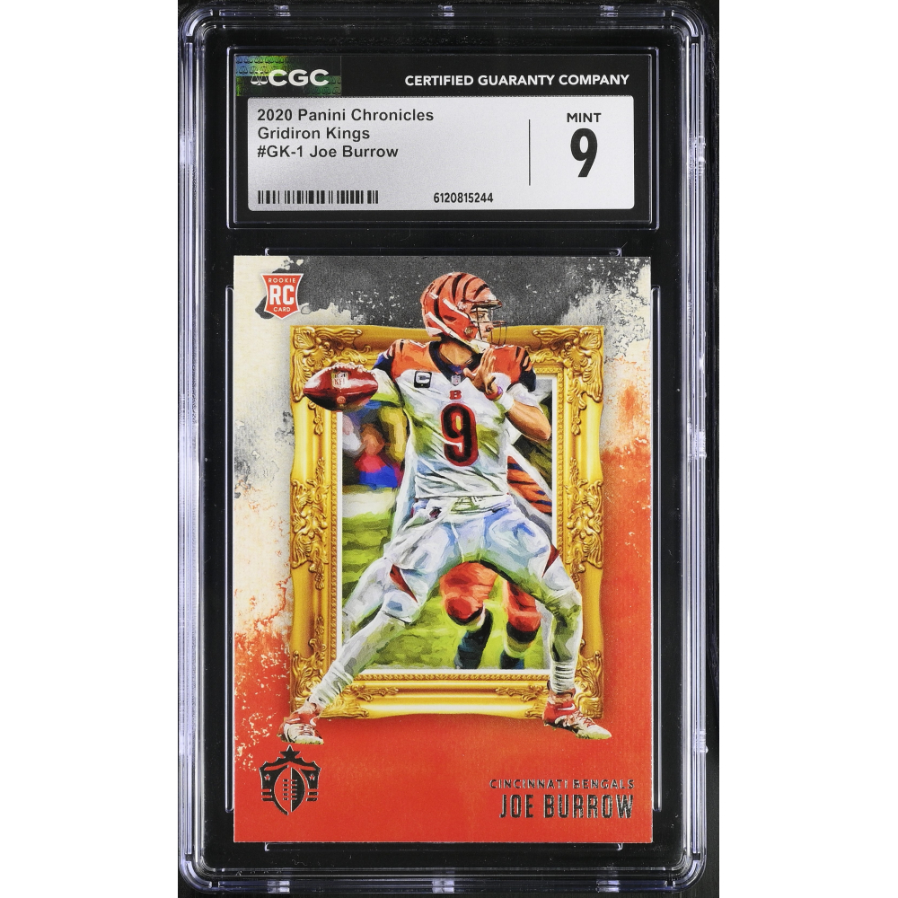 Joe Burrow 2020 Panini Chronicles Gridiron Kings #GK-1 (CGC 9) at PristineAuction.com