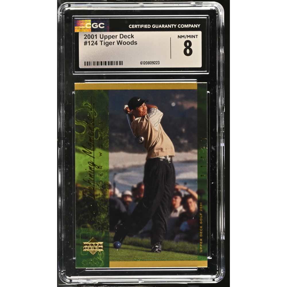 Tiger Woods 2001 Upper Deck #124 (CGC 8) at PristineAuction.com