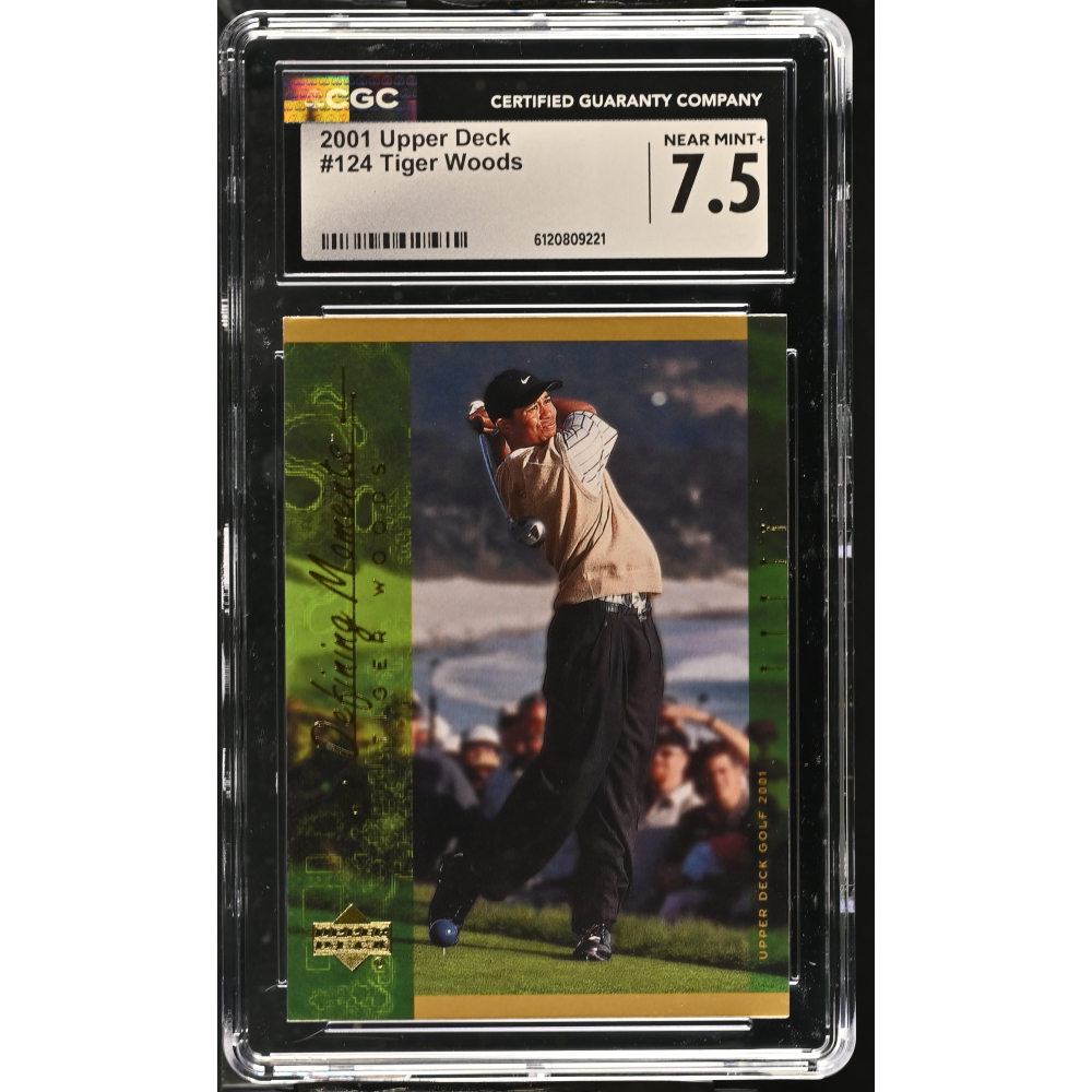Tiger Woods 2001 Upper Deck #124 (CGC 7.5) at PristineAuction.com