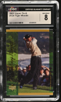 Tiger Woods 2001 Upper Deck #124 (CGC 8) at PristineAuction.com