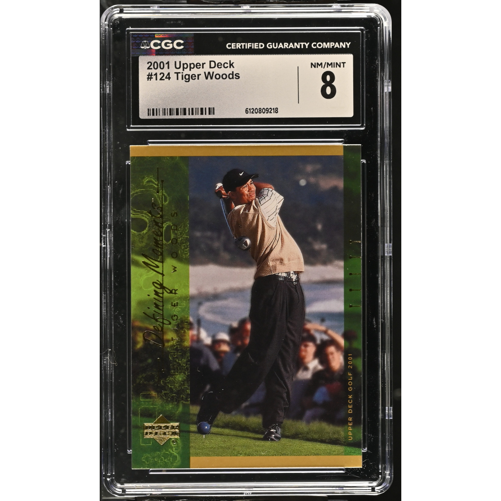 Tiger Woods 2001 Upper Deck #124 (CGC 8) at PristineAuction.com