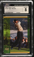 Tiger Woods 2001 Upper Deck #124 (CGC 8) at PristineAuction.com