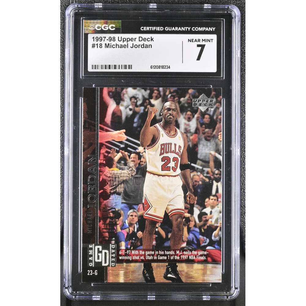 Michael Jordan 1997-98 Upper Deck #18 (CGC 7) at PristineAuction.com