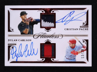 Dylan Carlson / Cristian Pache 2021 Panini Flawless Dual Patch Autograph #DSP-CD #13/20 at PristineAuction.com