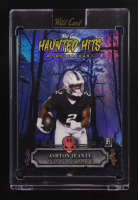 Ashton Jeanty 2025 Wild Card Haunted Hits Monster Hunt Blue Haunted Woods Rainbow #AJ #1/2 RC at PristineAuction.com