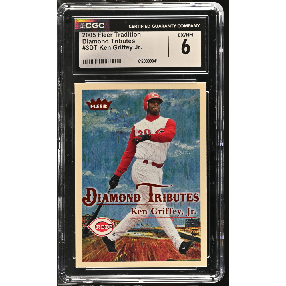 Ken Griffey Jr. 2005 Fleer Tradition Diamond Tributes #3DT (CGC 6) at PristineAuction.com