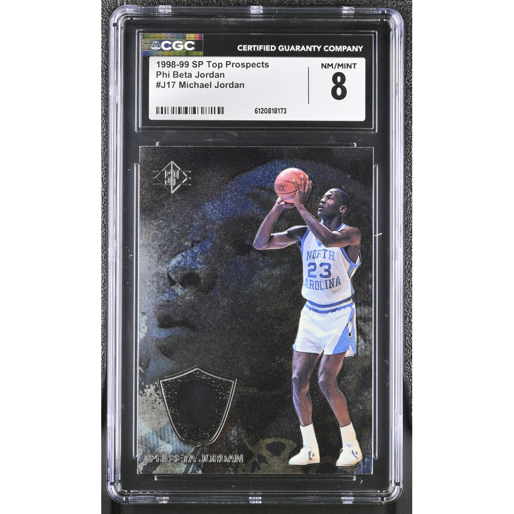 Michael Jordan 1998-99 SP Top Prospects Phi Beta Jordan #J17 (CGC 8) at PristineAuction.com