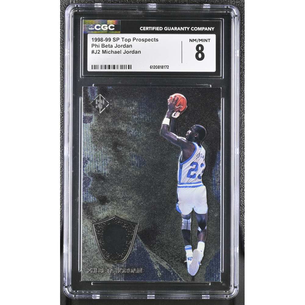 Michael Jordan 1998-99 SP Top Prospects Phi Beta Jordan #J2 (CGC 8) at PristineAuction.com