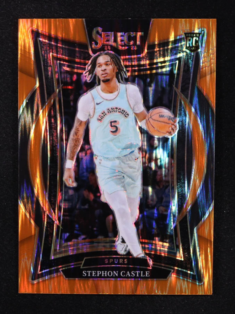 Stephon Castle 2024-25 Select Orange Flash Prizms #72 RC