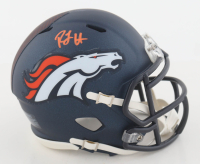 RJ Harvey Signed Broncos Speed Mini Helmet (JSA) at PristineAuction.com