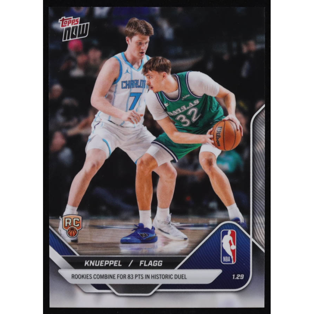 Kon Knueppel / Cooper Flagg 2025-26 Topps Now #152 RC at PristineAuction.com