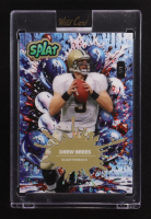 Drew Brees 2025 Wild Card Splat Balloon Background10 Donut Circles #DB #1/1 at PristineAuction.com