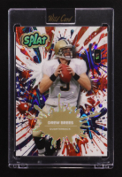 Drew Brees 2025 Wild Card Splat Classic Background8 Raywave #DB #1/1 at PristineAuction.com