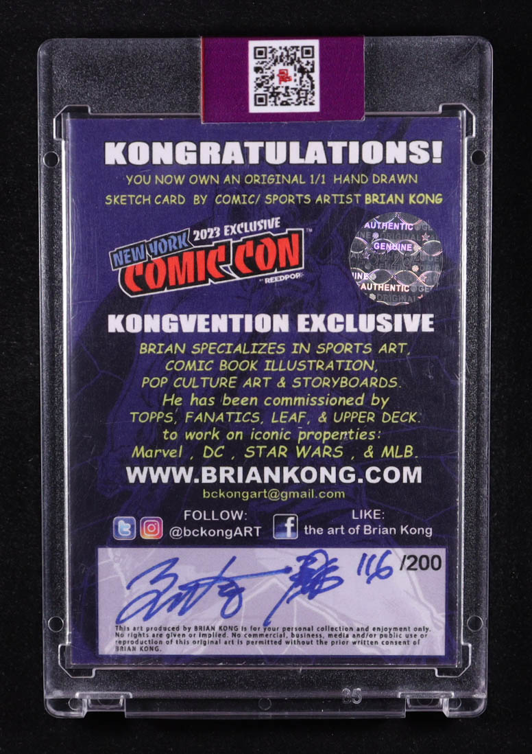 Superman | Original Art Sketch Card by Brian Kong (1/1 Original Art) at PristineAuction.com Superman | Original Art Sketch Card by Brian Kong (1/1 Original Art) at PristineAuction.com