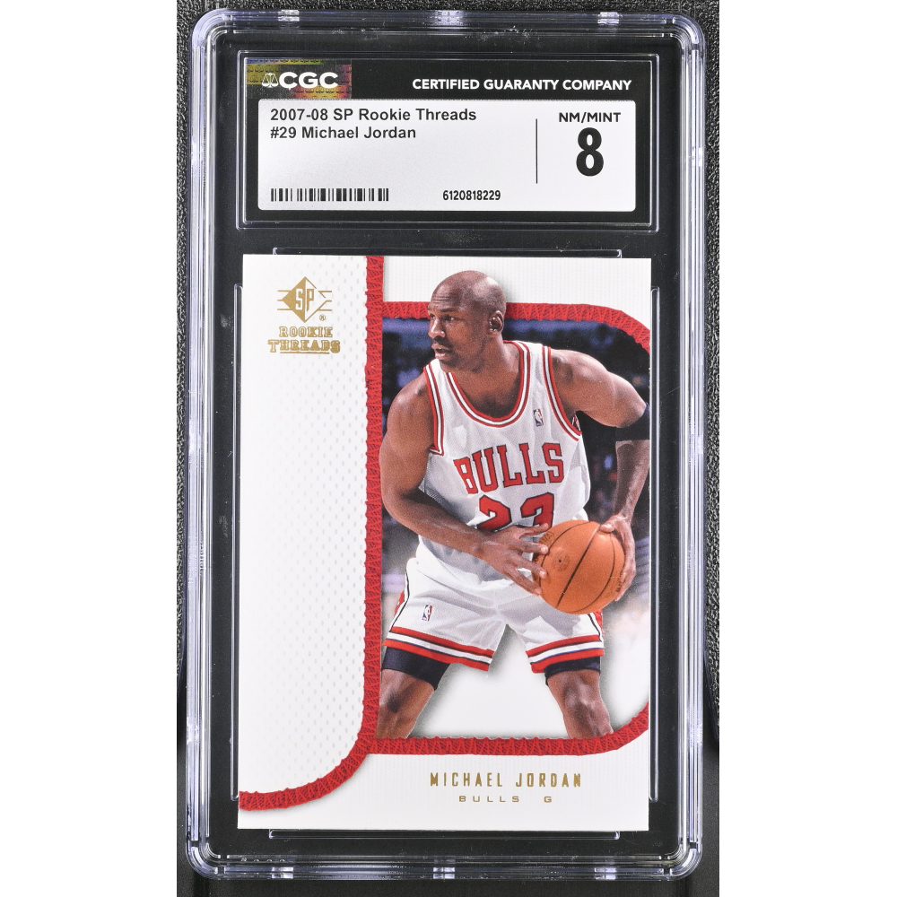 Michael Jordan 2007-08 SP Rookie Threads #29 (CGC 8) at PristineAuction.com