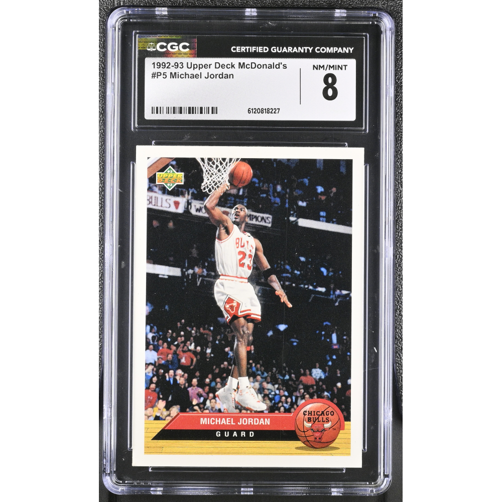 Michael Jordan 1992-93 Upper Deck McDonald's #P5 (CGC 8) at PristineAuction.com