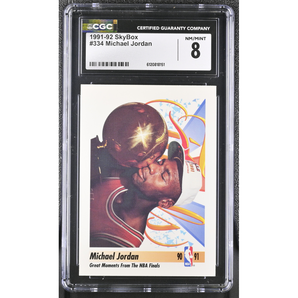 Michael Jordan 1991-92 SkyBox #334 (CGC 8) at PristineAuction.com