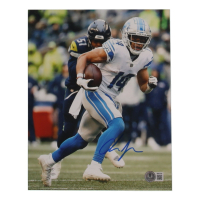 Amon-Ra St. Brown Signed Lions 8x10 Photo (Beckett) at PristineAuction.com