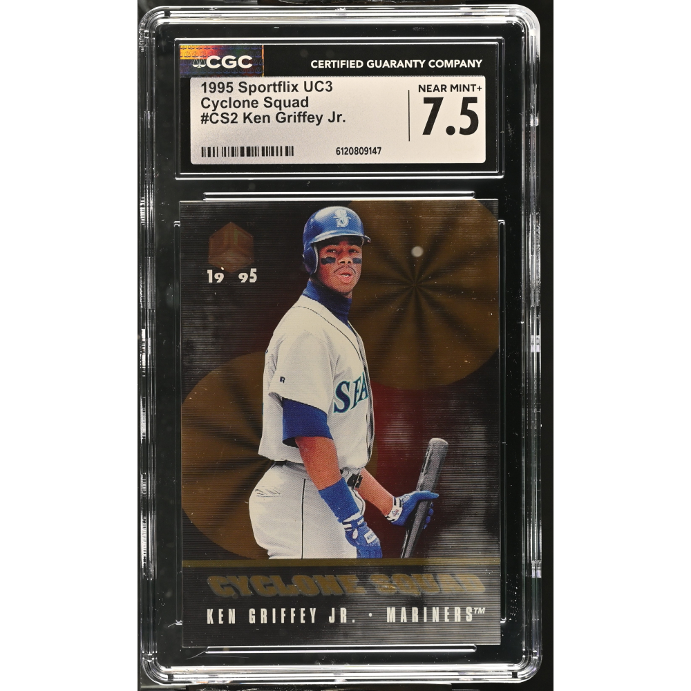 Ken Griffey Jr. 1995 Sportflix UC3 Cyclone Squad #CS2 (CGC 7.5) at PristineAuction.com