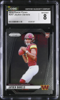 Jayden Daniels 2024 Panini Prizm #347 (CGC 8) at PristineAuction.com