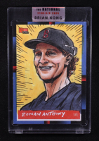 Roman Anthony | Red Sox | Original Art Sketch Card by Brian Kong (1/1 Original Art) at PristineAuction.com