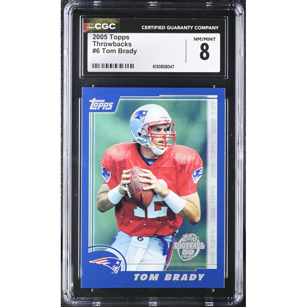 Tom Brady 2005 Topps Throwbacks #6 (CGC 8) at PristineAuction.com