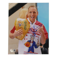 Joey Chestnut Signed 8x10 Photo (Beckett) at PristineAuction.com