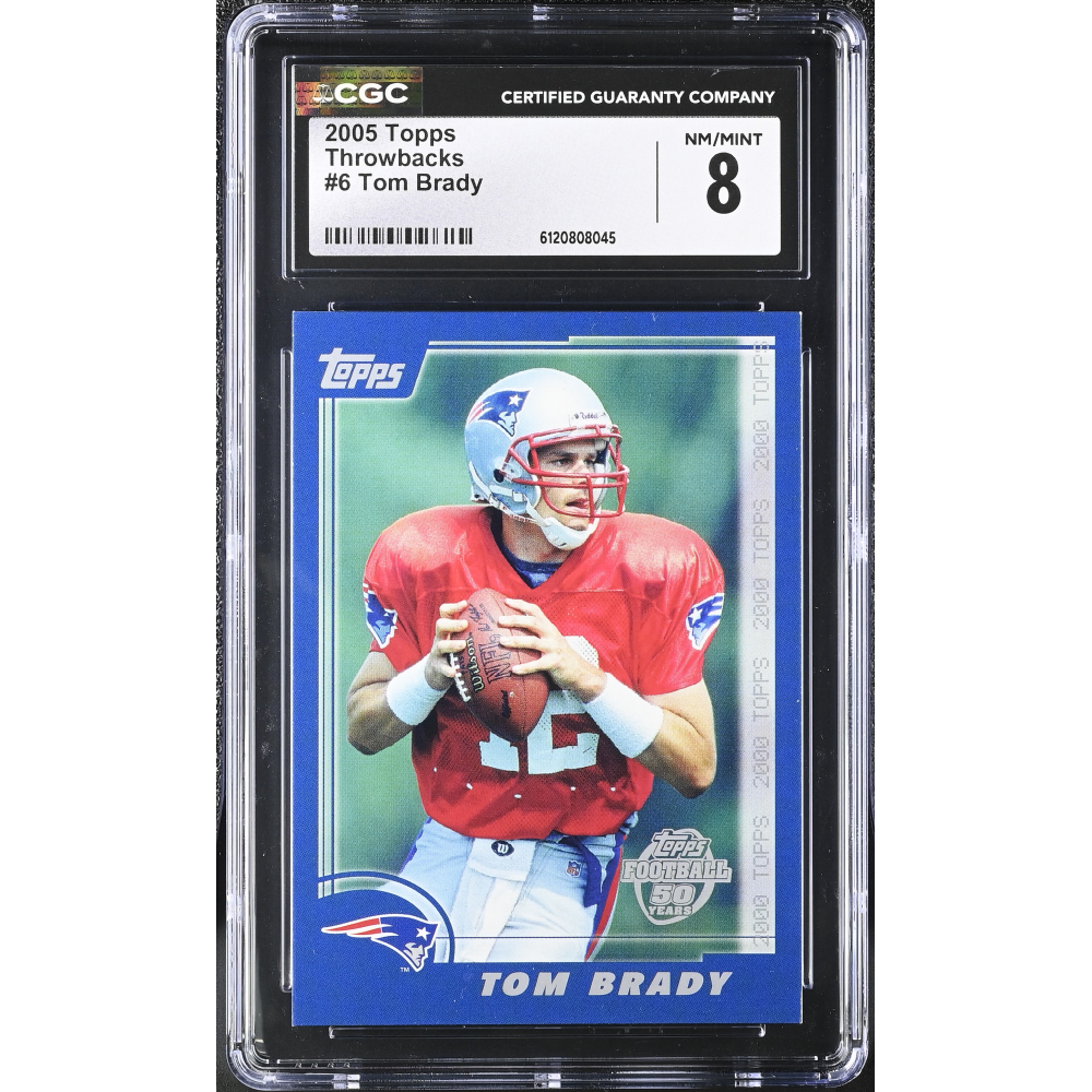 Tom Brady 2005 Topps Throwbacks #6 (CGC 8) at PristineAuction.com