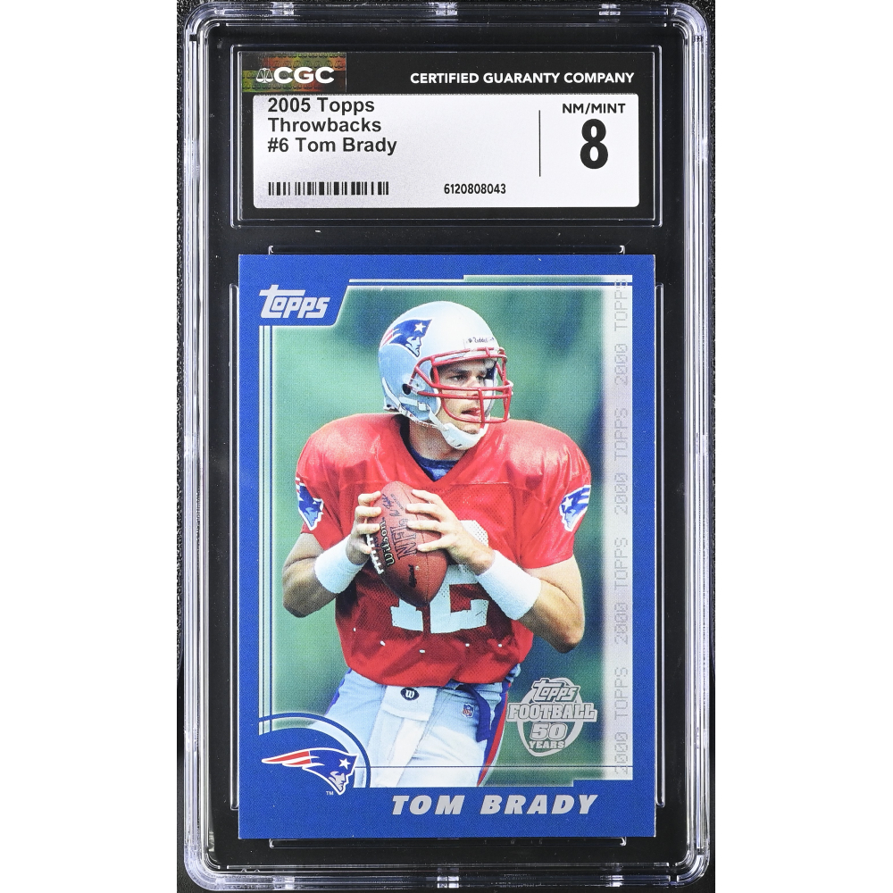 Tom Brady 2005 Topps Throwbacks #6 (CGC 8) at PristineAuction.com