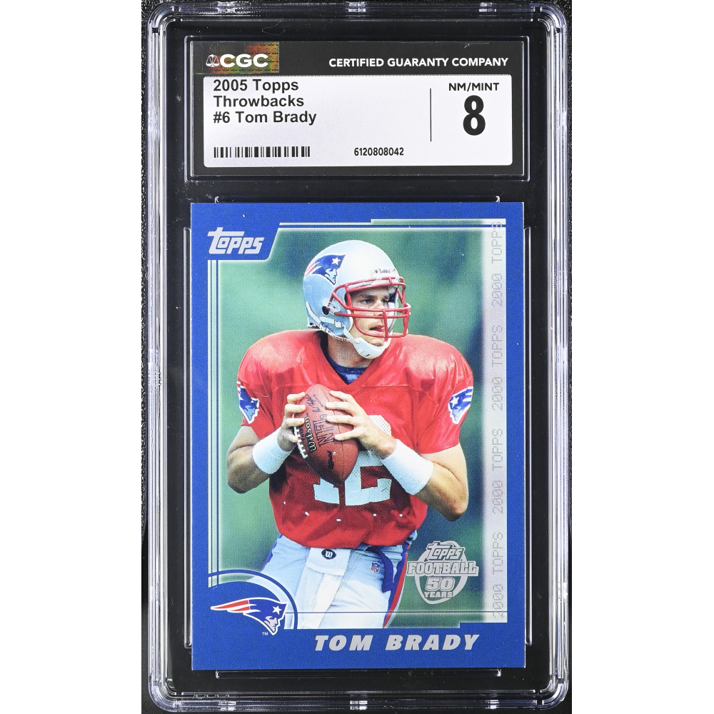 Tom Brady 2005 Topps Throwbacks #6 (CGC 8) at PristineAuction.com