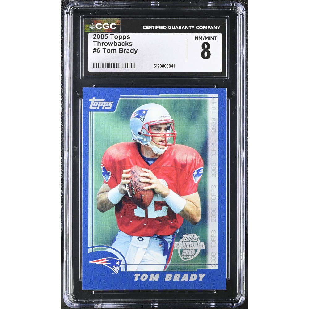 Tom Brady 2005 Topps Throwbacks #6 (CGC 8) at PristineAuction.com