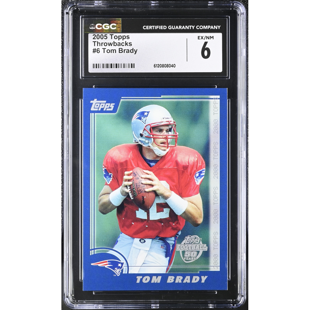 Tom Brady 2005 Topps Throwbacks #6 (CGC 6) at PristineAuction.com