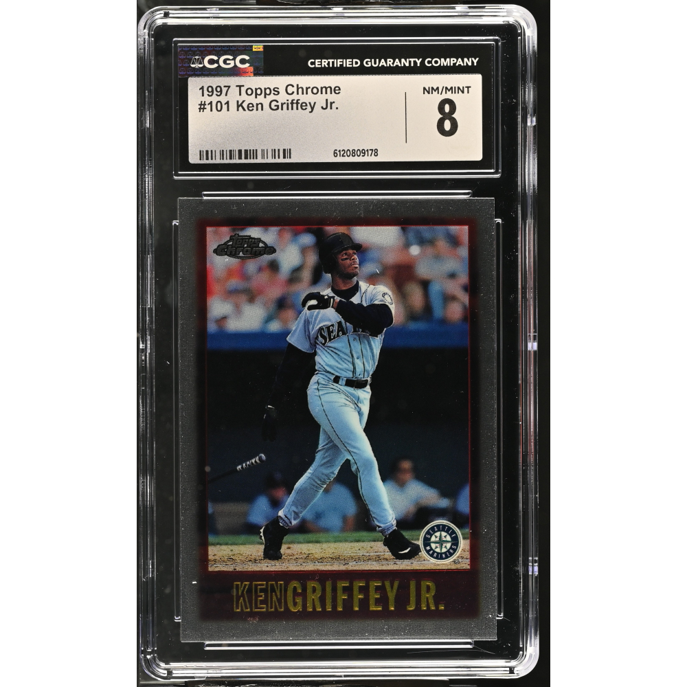 Ken Griffey Jr. 1997 Topps Chrome #101 (CGC 8) at PristineAuction.com