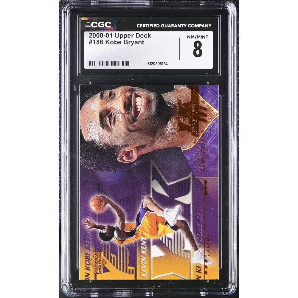Kobe Bryant 2000-01 Upper Deck #186 (CGC 8) at PristineAuction.com