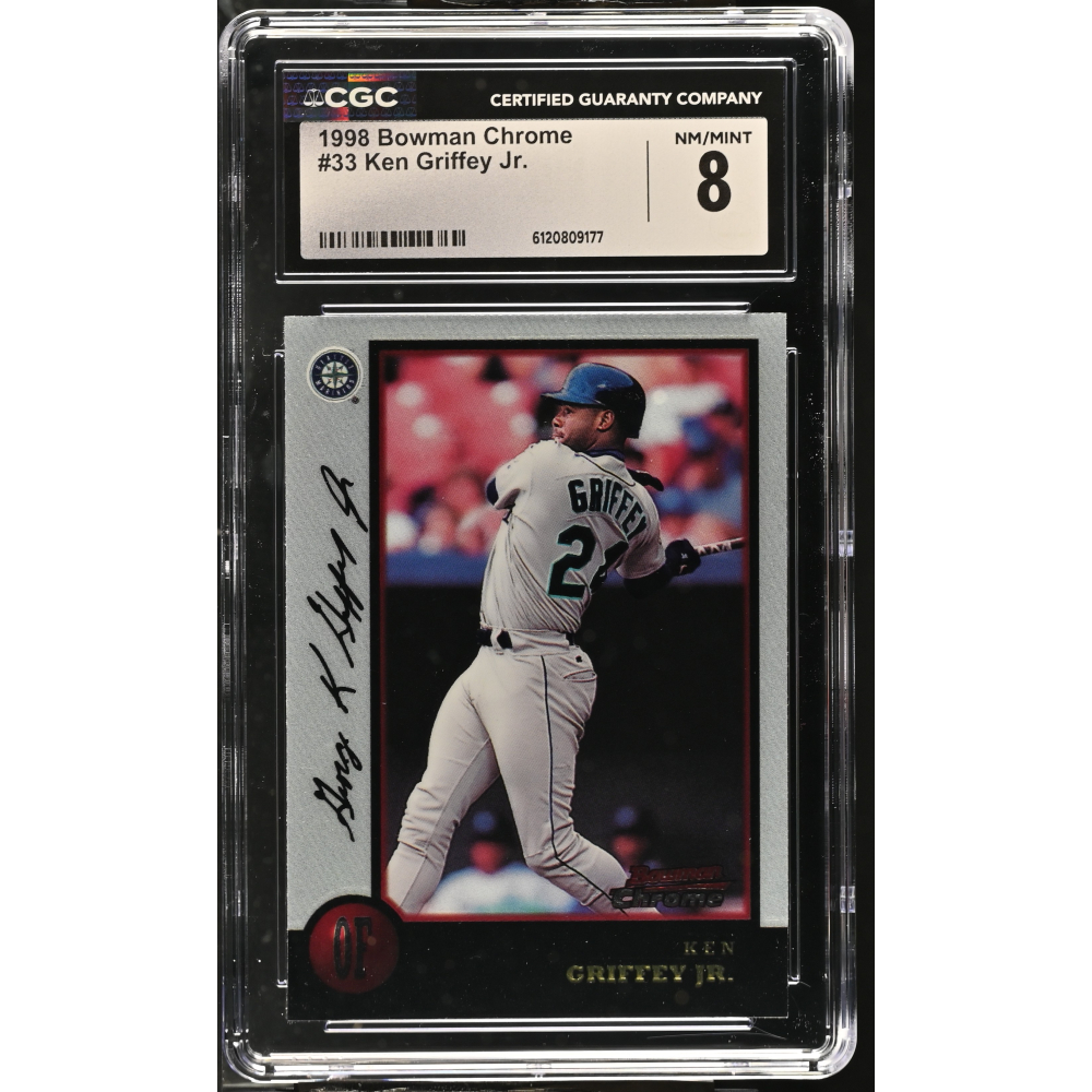 Ken Griffey Jr. 1998 Bowman Chrome #33 (CGC 8) at PristineAuction.com
