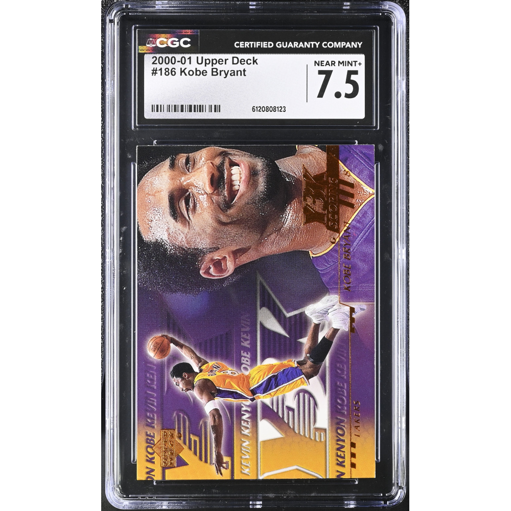 Kobe Bryant 2000-01 Upper Deck #186 (CGC 7.5) at PristineAuction.com