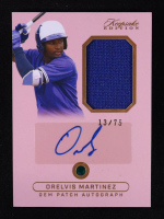 Orelvis Martinez 2024 Keepsake Sports Edition Gem Patch Autograph Pink #83 RC #13/75 at PristineAuction.com