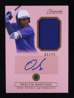 Orelvis Martinez 2024 Keepsake Sports Edition Gem Patch Autograph Pink #83 RC #21/75 at PristineAuction.com