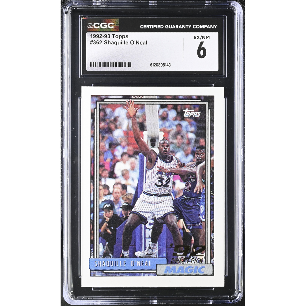 Shaquille O'Neal 1992-93 Topps #362 (CGC 6) at PristineAuction.com