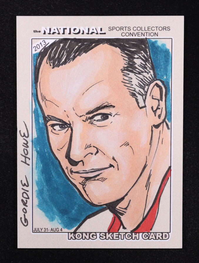 Gordie Howe | Red Wings | Original Art Sketch Card by Brian Kong (1/1 Original Art) at PristineAuction.com Gordie Howe | Red Wings | Original Art Sketch Card by Brian Kong (1/1 Original Art) at PristineAuction.com