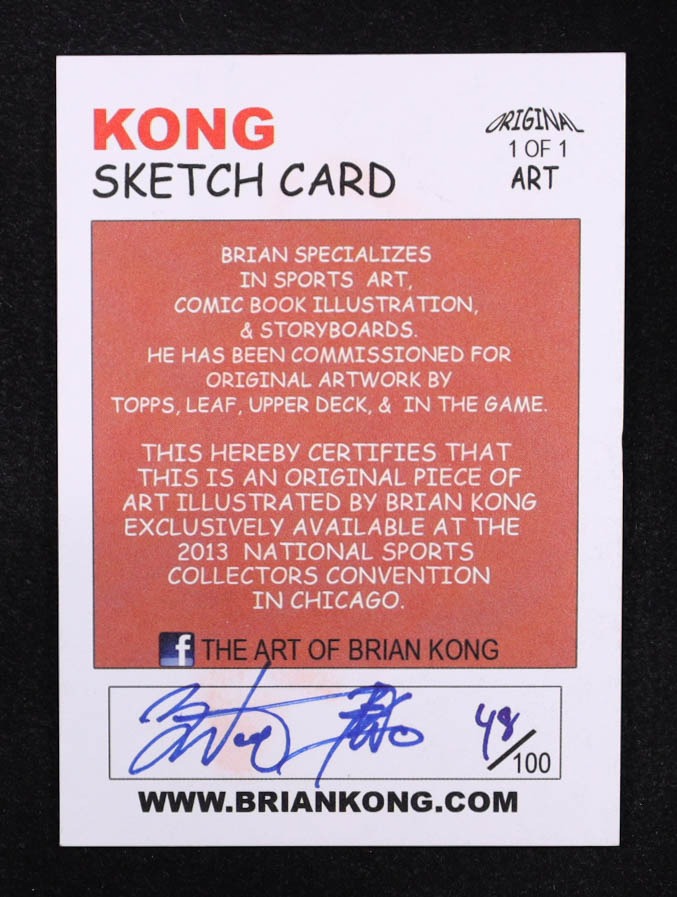Gordie Howe | Red Wings | Original Art Sketch Card by Brian Kong (1/1 Original Art) at PristineAuction.com Gordie Howe | Red Wings | Original Art Sketch Card by Brian Kong (1/1 Original Art) at PristineAuction.com
