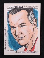 Gordie Howe | Red Wings | Original Art Sketch Card by Brian Kong (1/1 Original Art) at PristineAuction.com