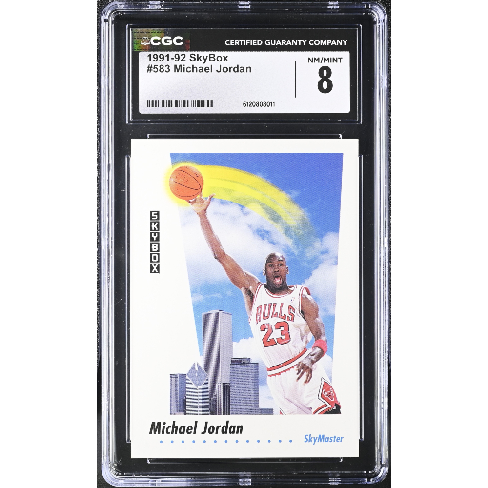 Michael Jordan 1991-92 SkyBox #583 (CGC 8) at PristineAuction.com
