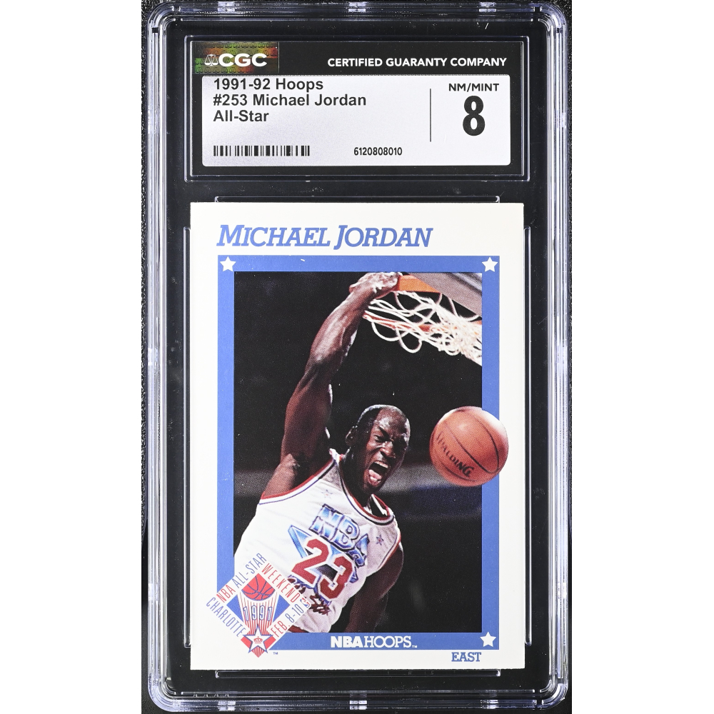 Michael Jordan 1991-92 Hoops All-Star #253 (CGC 8) at PristineAuction.com