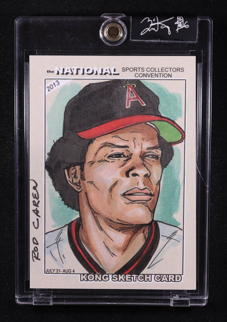 Rod Carew | Angels | Original Art Sketch Card by Brian Kong (1/1 Original Art) at PristineAuction.com Rod Carew | Angels | Original Art Sketch Card by Brian Kong (1/1 Original Art) at PristineAuction.com
